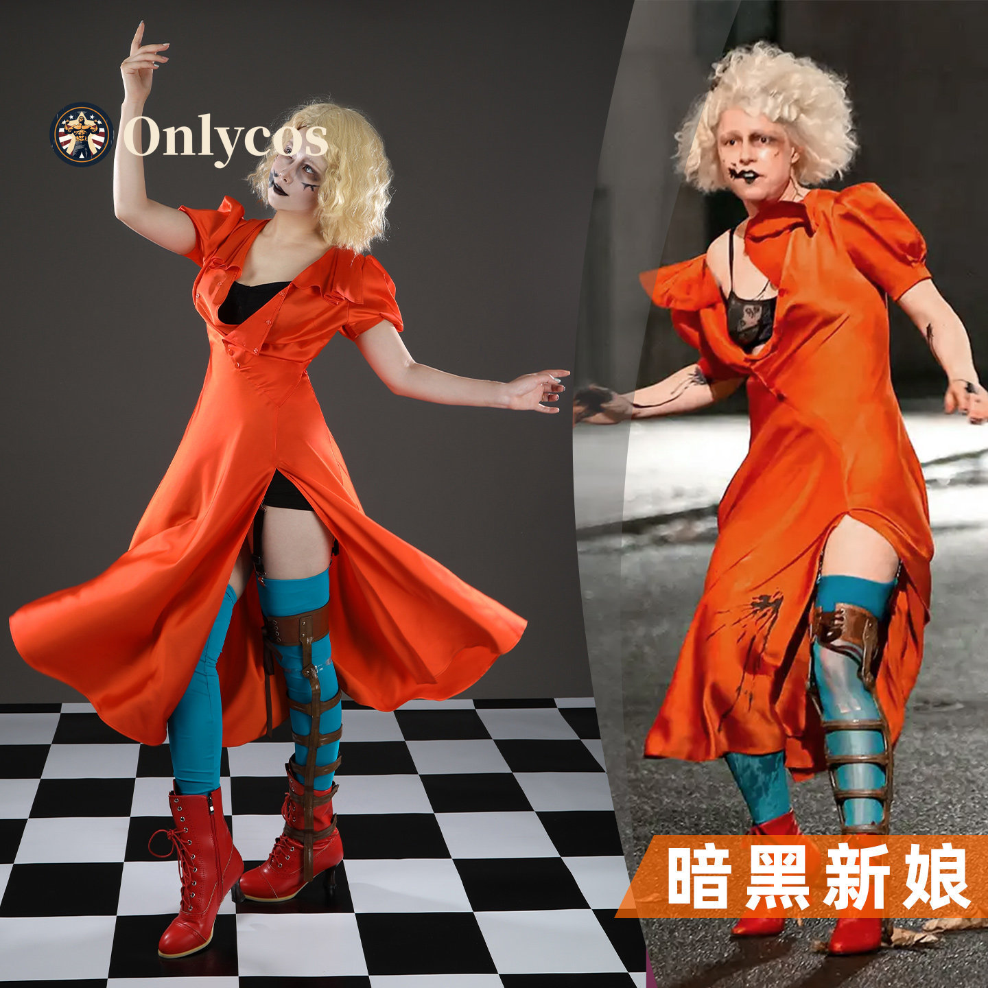 Anime Cosplay Dress For Women - The Bride! Mary Shelley Cosplay Costume