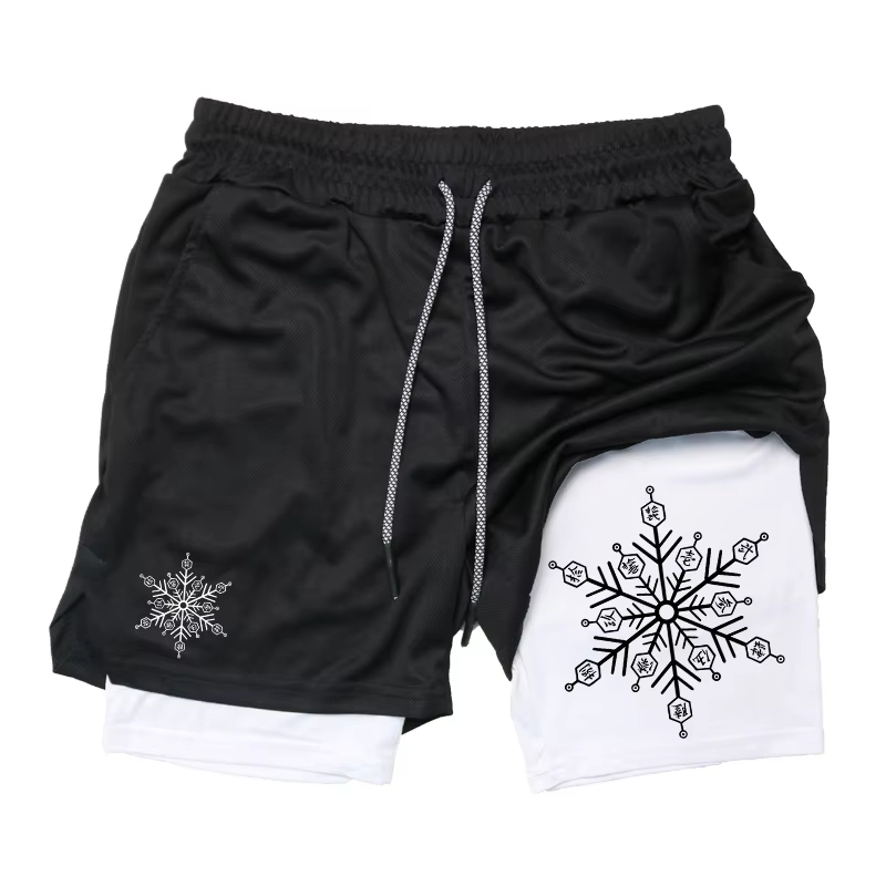 Cosplay Anime Tsunade - Akaza Men's 2-in-1 Shorts cotton blend
