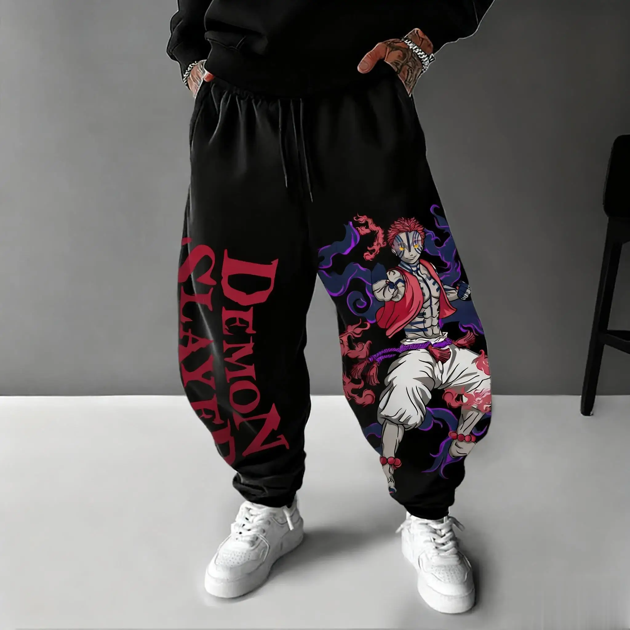 Cosplay Anime Tsunade - 2026 Demon Slayer Akaza Anime Pants