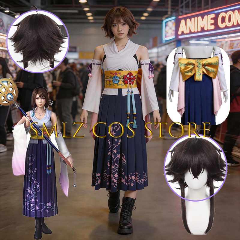 Anime Cosplay Costumes Female - Smlz FFX Yuna Cosplay Anime FF10