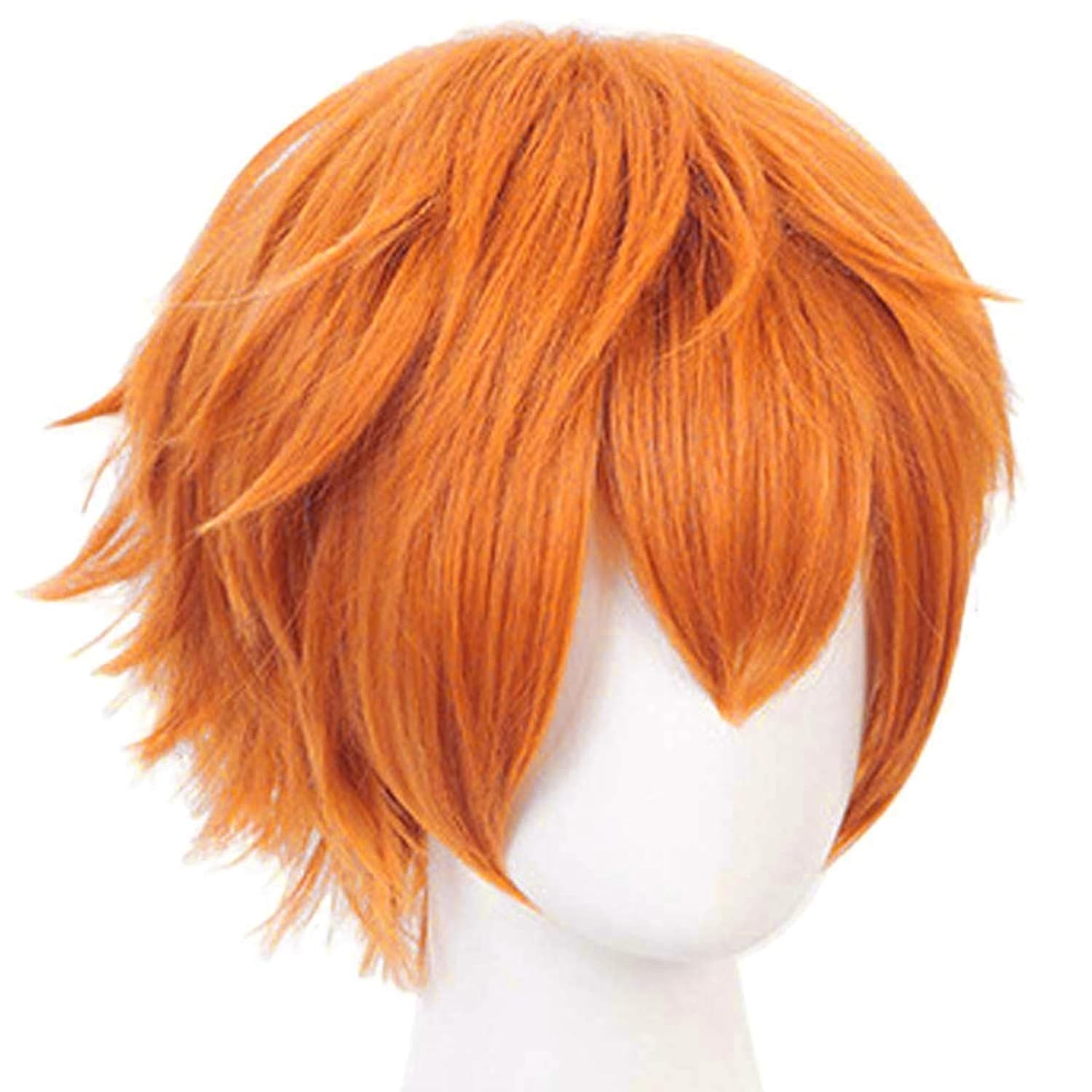 Anime Cosplay Orange Hair - Short Orange Wig for Men Orange