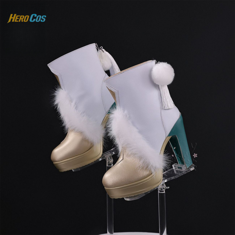 Cosplay Anime Shoes - Genshin Impact Zibai Cosplay Shoes Footwear