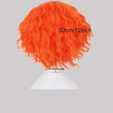 Mad Hatter Cosplay Wigs Short  - Anime Cosplay Orange Hair 评论和价格