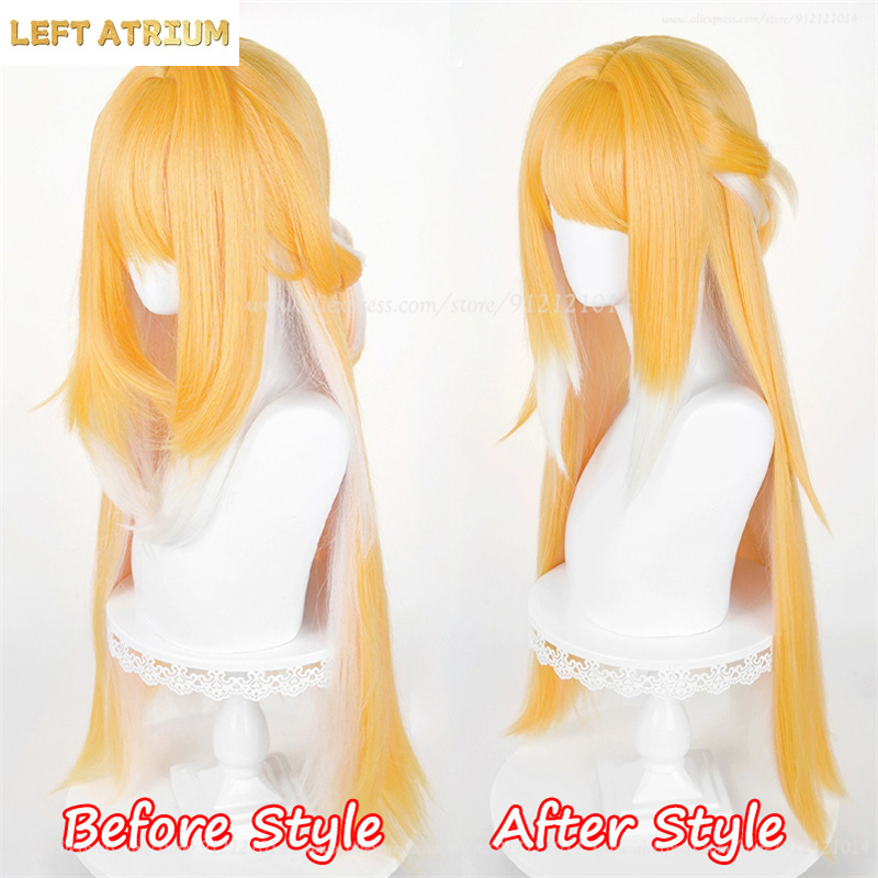 ZZZ Ju Fufu Cosplay Wig Orange - Anime Cosplay Orange Hair 评论和价格
