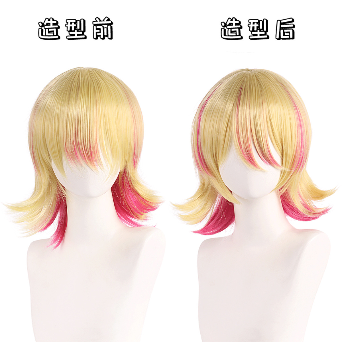 Synthetic Cosplay Wig Short Bl - Anime Cosplay Duo 评论和价格