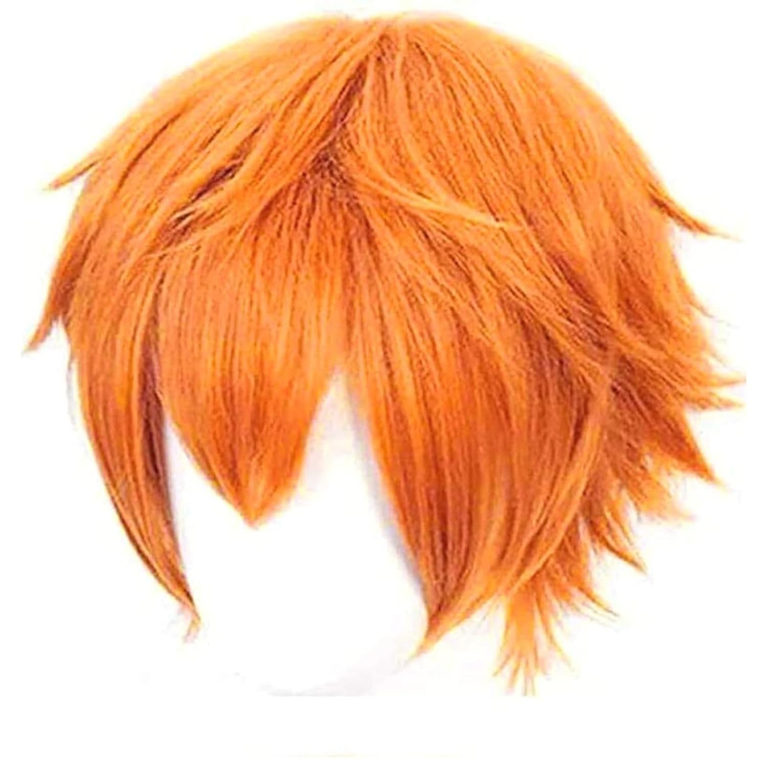 Short Orange Wig for Men Orang - Anime Cosplay Orange Hair 评论和价格