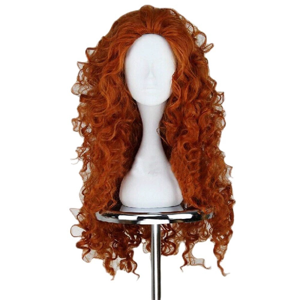 Long Orange Curly Hair Cosplay - Anime Cosplay Orange Hair 评论和价格