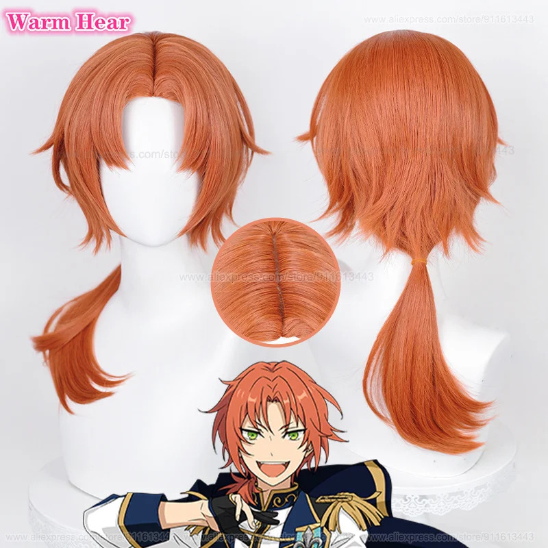 Anime ES Ensemble Star Tsukina - Anime Cosplay Orange Hair 评论和价格