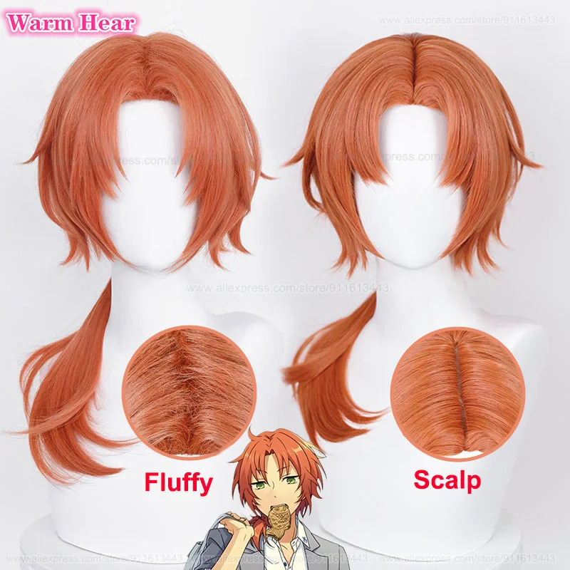 Anime ES Ensemble Star Tsukina - Anime Cosplay Orange Hair 评论和价格