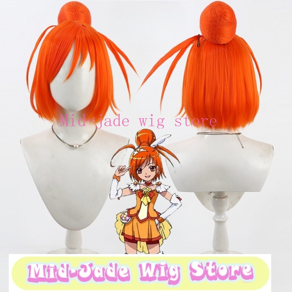 Smile PreCure Akane Hino Cospl - Anime Cosplay Orange Hair 评论和价格