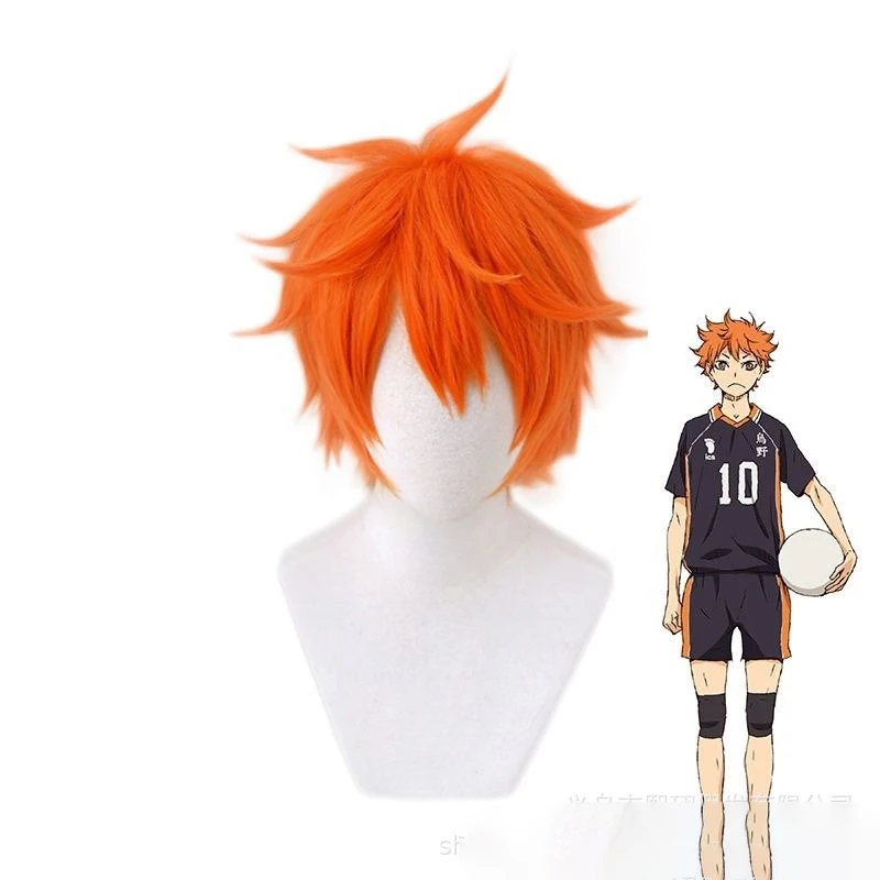 Anime Haikyu!! Hinata Shoyo Co - Anime Cosplay Orange Hair 评论和价格