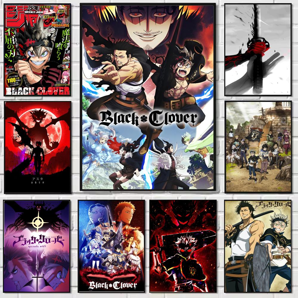Anime B-Black Hot Clover Poste - Black Clover Grimoire 评论和价格
