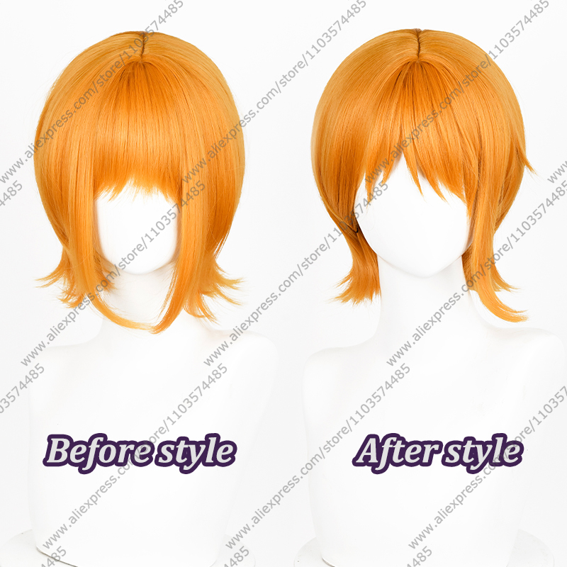Anime Nami Cosplay Wigs 30cm O - Anime Cosplay Orange Hair 评论和价格