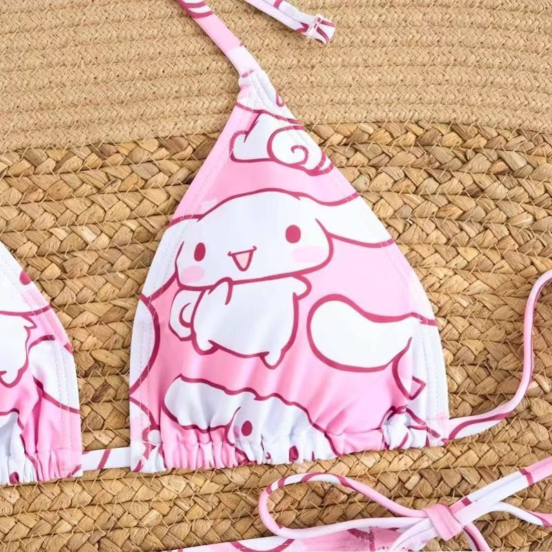 2Pcs Cartoon Cinnamoroll Print - Anime Cosplay Duo 评论和价格